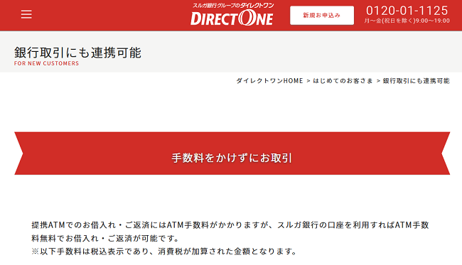 ダイレクトワン　スルガ銀行手数料