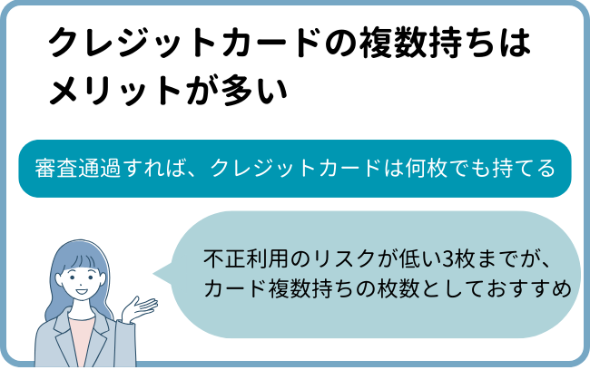 クレジットカードの複数持ちはメリットが多い