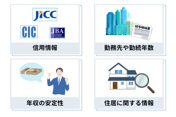 キャッシング審査でチェックされる項目