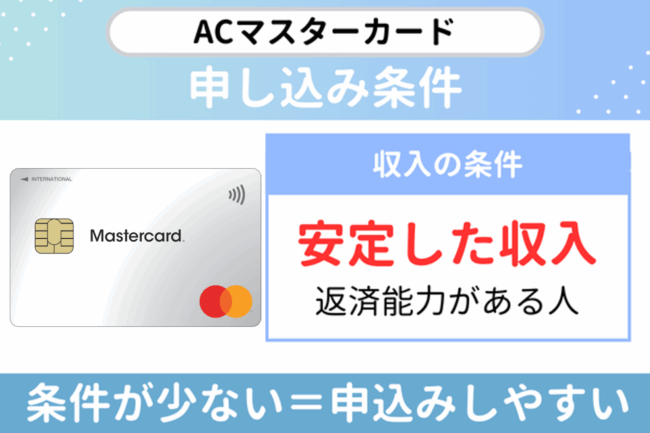 ACマスターカードの申し込み条件